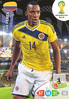 Luis Perea Colombia Panini 2014 World Cup #80